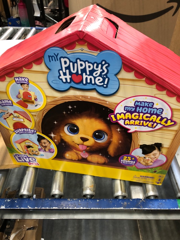 Photo 1 of Little Live Pets My Puppy Interactive Plush Toy & Kennel. 25+ Sounds & Reactions. Name Your Puppy and Surprise! It Appears! Gifts for Kids Ages 5+