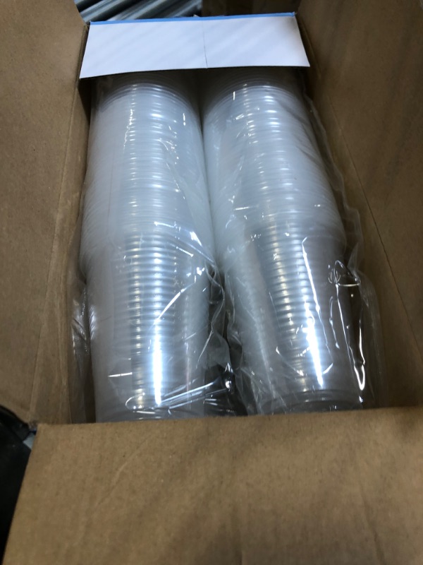 Photo 3 of [500 Pack ] Clear Disposable Plastic Cups - Cold Party Drinking Cups  500 - Clear