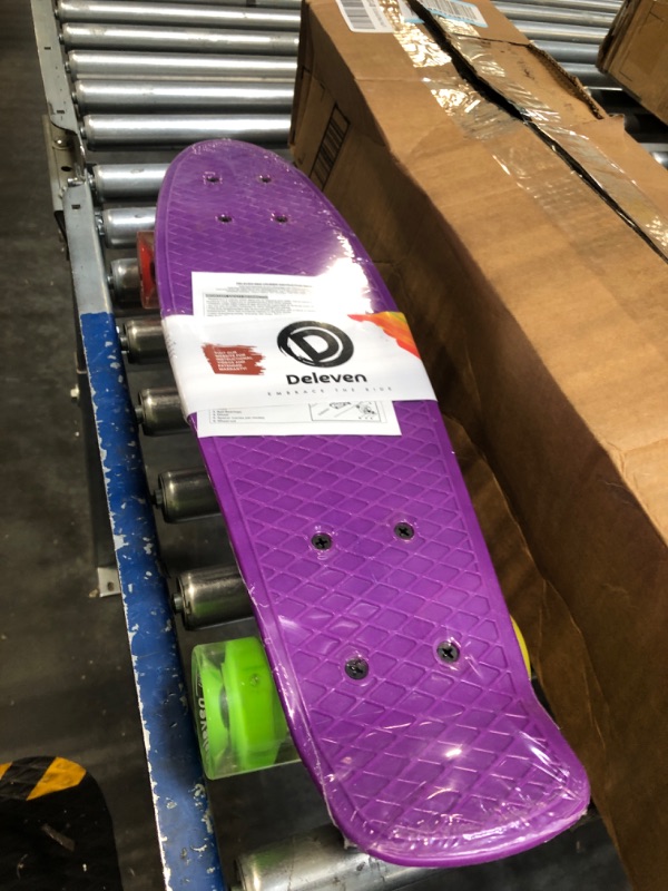 Photo 3 of Deleven 22" Skateboard with Bright LED Wheels, Skate Tool, ABEC 7 Bearings - for Kids Beginners Adults