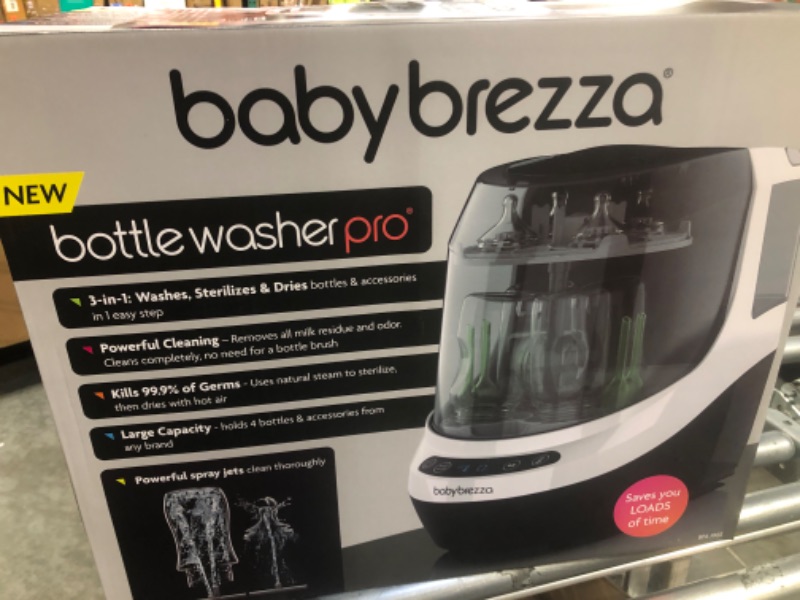 Photo 2 of **FOR PARTS**Baby Brezza Bottle Washer Pro - Baby Bottle Washer, Sterilizer + Dryer - All in One Bottle Cleaner Machine Replaces Tedious Bottle Brushes and Hand Washing