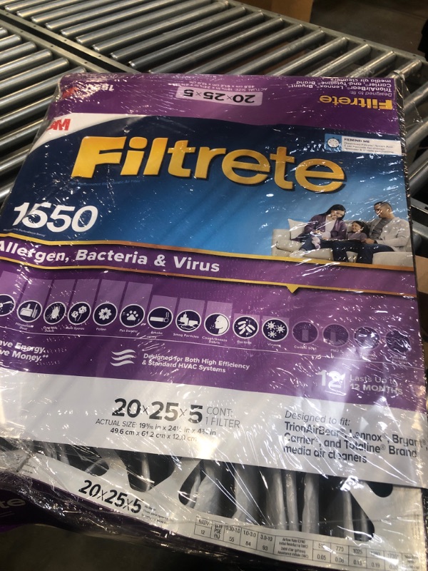 Photo 2 of 3M Filtrete Ultra Allergen Healthy Living Deep Pleat Furnace Filter