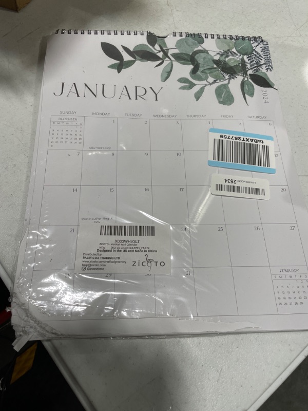 Photo 2 of Aesthetic 2024-2025 Wall Calendar - Runs from January 2024 Until July 2025 - The Perfect Modern Greenery Calendar Planner for Easy Organizing