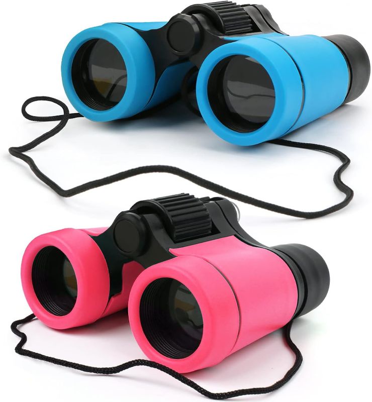 Photo 1 of Scotamalone Kids Binoculars Shock Proof Toy Binoculars Set for Age 3-12 Years Old Boys Girls Bird Watching Educational Learning Hunting Hiking Birthday Presents
