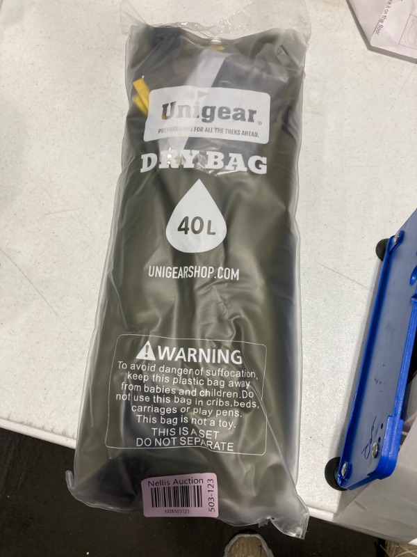 Photo 2 of ****USED***  Unigear Dry Bag Waterproof, 2L/5L/10L/20L/30L/40L Floating and Lightweight Bags for Kayaking, Boating, Fishing, Swimming 