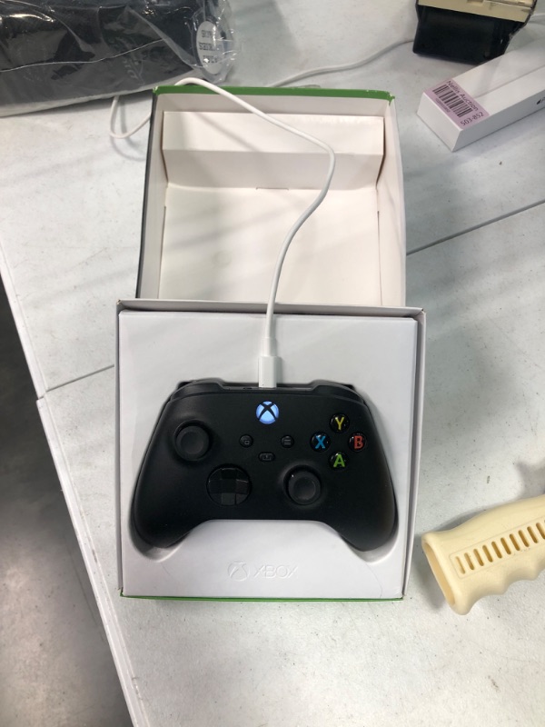 Photo 1 of Xbox Core Wireless Controller – Carbon Black – Xbox Series X|S, Xbox One, and Windows Devices Black? Wireless Controllers