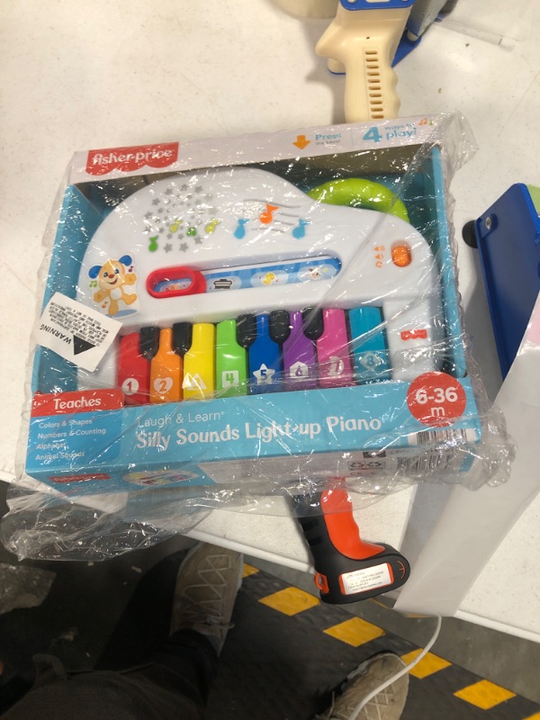 Photo 2 of Fisher-Price Laugh & Learn Baby Toy Silly Sounds Light-Up Piano With Learning Content & Music For Ages 6+ Months