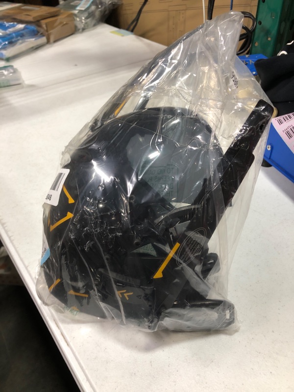 Photo 1 of KYEDAY Punk Mask Cosplay for Men and Women, LED Round Light Mask Cosplay Halloween Fit Party Music Festival Accessories Yellow