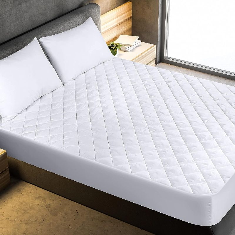 Photo 1 of - Elastic Fitted Mattress Protector - Mattress Cover Stretches up to 16 Inches Deep - Machine Washable Mattress Topper
Visit the Utopia Bedding Store