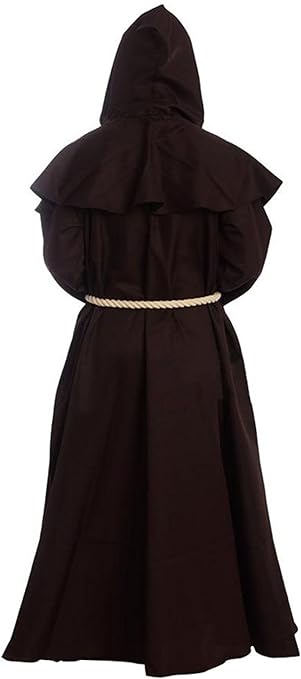 Photo 1 of GOLDSTITCH Friar Medieval Hooded Monk Renaissance Priest Robe Costume Cosplay