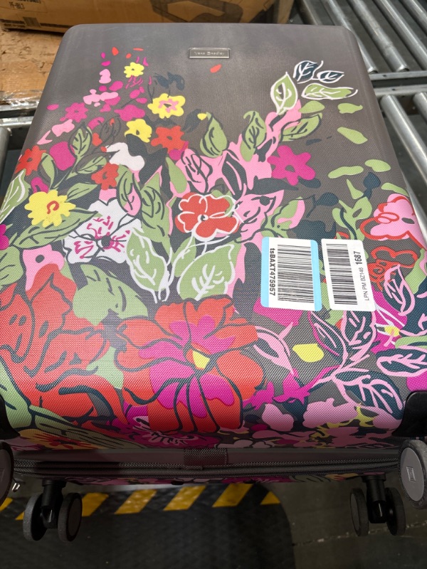 Photo 2 of .Vera Bradley Women's Hardside Rolling Suitcase Luggage, Fresh-Cut Floral Green, 22" Carry On