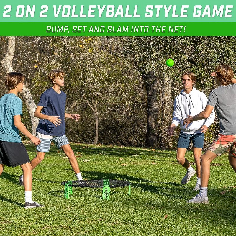 Photo 1 of GoSports Slammo Game Set (Includes 3 Balls, Carrying Case and Rules) - Outdoor Lawn, Beach & Tailgating Roundnet Game for Kids, Teens & Adults