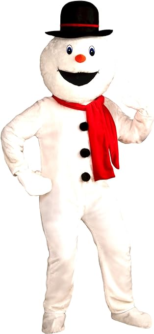 Photo 1 of Forum Novelties Men's Deluxe Snowman Mascot Costume, Multi, One Size