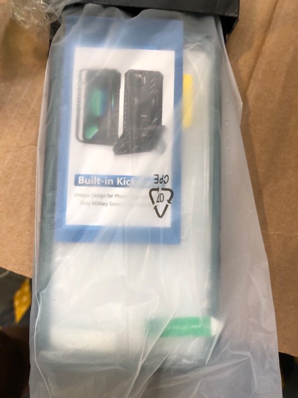 Photo 1 of for iPhone 13 Case Protective Cover: iPhone 14 case Heavy Duty Military Grade Hard Protection Shock Proof Grip | Durable Dual-Layer Design iPhone 13-14 Phone Case with Built-in Kickstand Teal