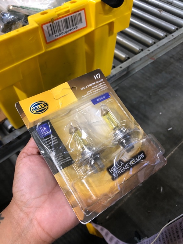 Photo 2 of HELLA H1 YL Xtreme Yellow Bulbs, 12V, 55W Yellow - 55W Twin Blister