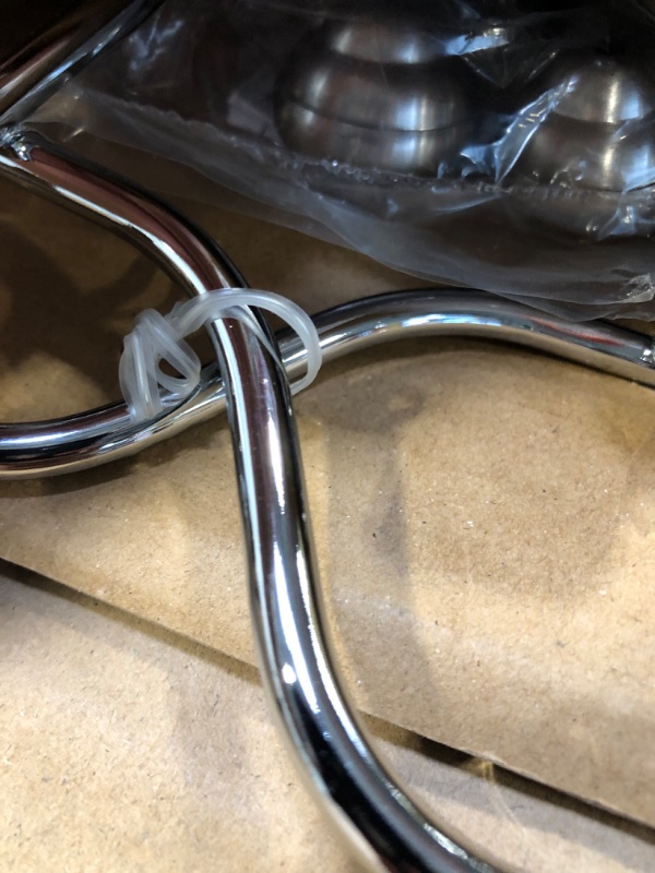 Photo 1 of ***USED**BOX IS DAMAGED***  Over the Door Towel Rack, The York Collection, 1.5” x 7” x 22.8”, Brushed Nickel***USED**BOX IS DAMAGED*** 