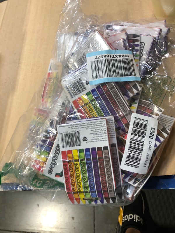 Photo 1 of Craytastic! Bulk Crayons, 30 Individual Boxes of 8 colors/count Class Pack - Full Size, Premium (Red, Yellow, Green, Blue, Purple, Brown, Black) SAFETY TESTED COMPLIANT WITH ASTM D-4236