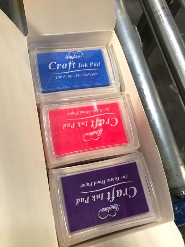 Photo 1 of Lsushine Craft Ink Pad Stamps Partner Diy Color,15 Color Craft Ink Pad for Stamps, Paper, Wood Fabric (pack of 15)