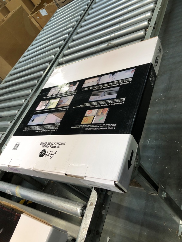 Photo 1 of Art3d Textures 3D Wall Panels White Diamond Design for Interior Wall Decor Pack of 12 Tiles 32 Sq Ft (PVC)