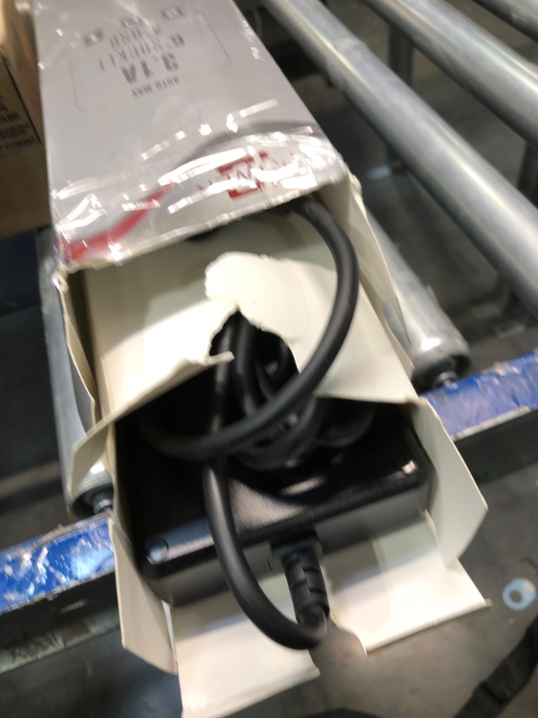 Photo 1 of Universal Power Strip with UK Plug, Jumpso Power Strip with 6 AC Outlets and 4 USB Ports, 110-240v, 3000w, 6Ft, Portable Black Extension Cord for Travel Electrical Equipment UK Plug Black