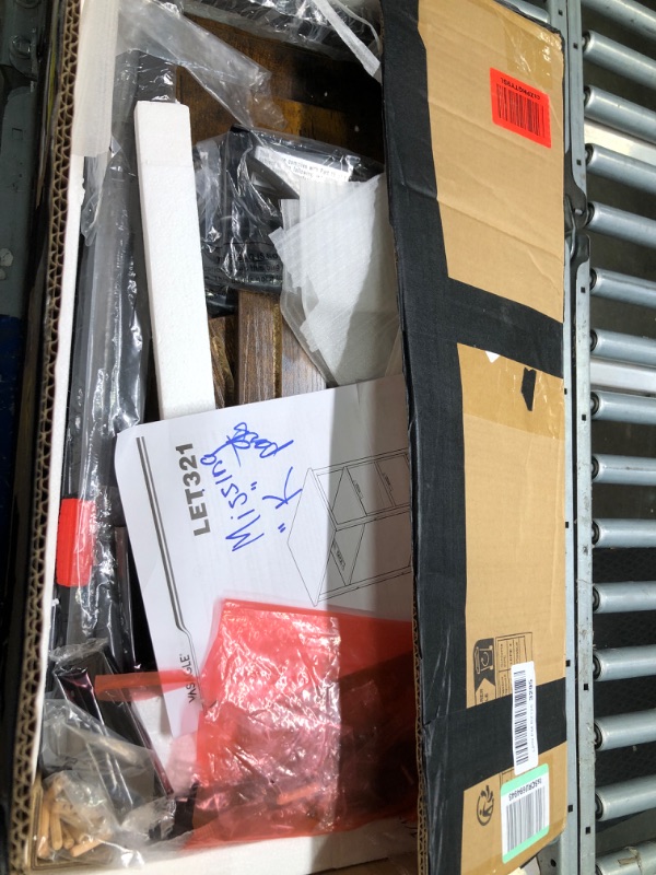 Photo 1 of VASAGLE Side Table with Charging Station, Narrow End Table with 2 Drawers, Slim Nightstand and Bedside Table with Storage, for Small Spaces, Rustic Brown and Black ULET321B01 Rustic Brown + Black