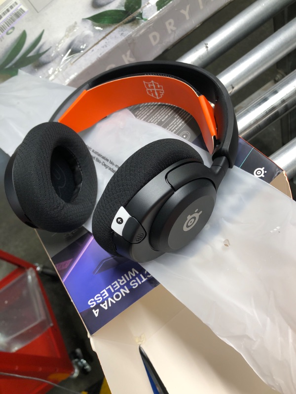 Photo 6 of SteelSeries New Arctis Nova 4 Wireless Multi-Platform Gaming Headset — 360° Spatial Audio— 2.4GHz High-Speed Wireless — 36 Hr Battery — USB-C — ClearCast Gen 2 Mic — PC, Playstation, Switch, Meta Black Nova 4