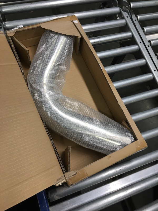 Photo 3 of 3.5 Inch 90 Degree DIY Custom Mandrel Exhaust Pipe Tube Pipe, T304 Stainless Steel, Universal Fit, 23.6 Inch End to End Length, 3.5'' OD Mandrel Bend Pipe 3.5''OD-90 Degree-1PC