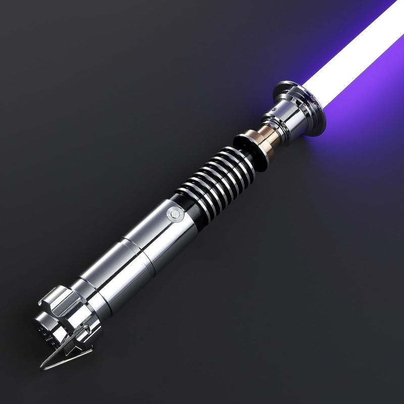Photo 1 of CVCBSER Pixelversion Dueling Lightsaber, Motion Control Smooth Swing 34 Sound Fonts with Infinite Color Changing, Premium Metal Handle Light Saber for Adults and Boys Gift