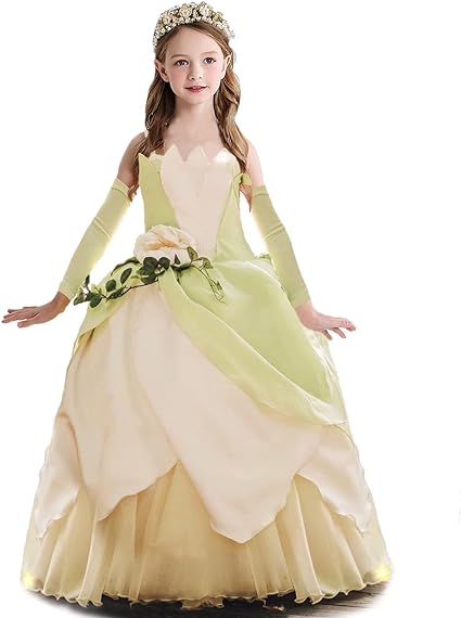 Photo 1 of Princess Tinker Bell Halloween Costume for Girls, Birthday Party Fairy Dress Up, Special Occasion Dress with Wings