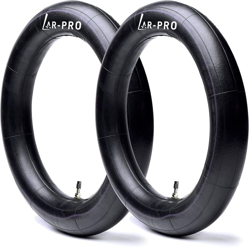 Photo 1 of (2-Pack) Universal Fit 3.00-14 Dirt Bike Inner Tubes - 90/100-14” Rear Inner Tube Compatible with 125cc and 140cc Pit Pro Bikes, Trail Bikes, Dirt Bikes, and Foot Bikes - Heavy Duty Inner Tubes