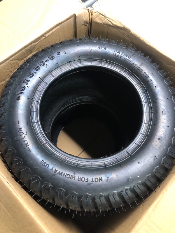 Photo 1 of (2-Pack) 18x8.50-8 Tires - 4ply Durable tubeless Tires for Golf Carts, Traction, Turf Saver Tread, and Fit as Replacement Outdoor Power Equipment Mower Tires 18x8.50-8 Tubeless