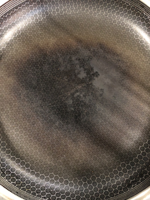 Photo 1 of ***USED AND STAINED/ NO LID*** 12 Inch Hybrid Stainless Steel Frying Pan with Stay Cool Handle, Dishwasher and Oven Safe, Non-Stick, Works with Induction Cooktop, Gas, Ceramic, and Electric Stove Pan with Lid
***USED AND STAINED/ NO LID***