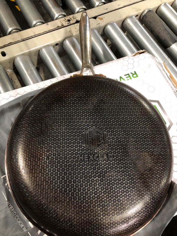Photo 1 of ***USED AND STAINED/ NO LID*** 12 Inch Hybrid Stainless Steel Frying Pan with Stay Cool Handle, Dishwasher and Oven Safe, Non-Stick, Works with Induction Cooktop, Gas, Ceramic, and Electric Stove Pan with Lid
***USED AND STAINED/ NO LID***