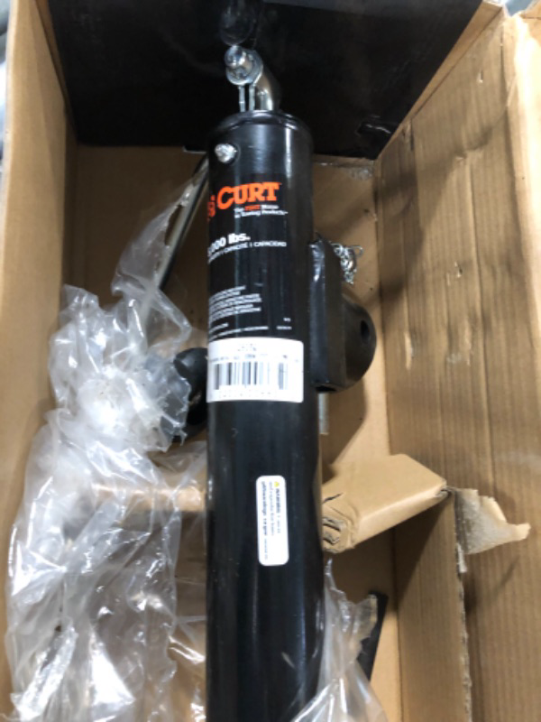Photo 1 of CURT 28351 Weld-On Pipe-Mount Swivel Trailer Jack, 5,000 lbs. 10-3/4 Inches Vertical Travel