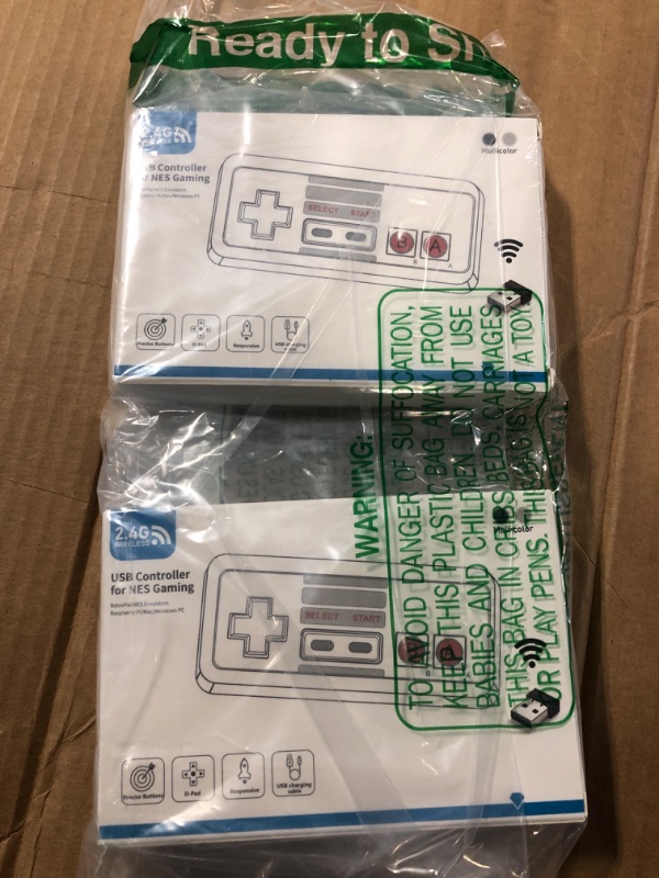 Photo 1 of MODESLAB USB NES Controller - Retro Gaming Joystick for PC, Mac, Raspberry Pi - Switch Online Compatible - Classic Design - Plug and Play black