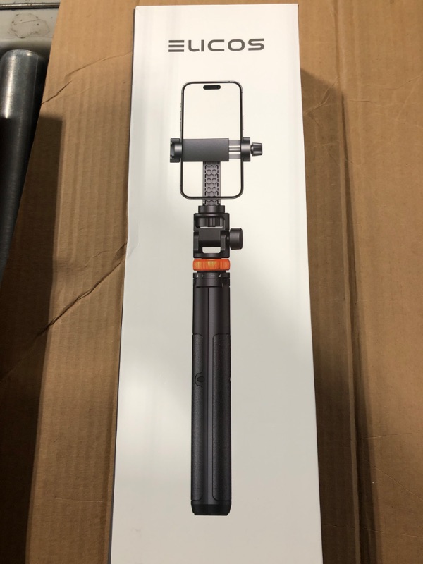 Photo 2 of 62" Phone Tripod, EUCOS Selfie Stick Tripod with Remote, Upgraded iPhone Tripod Stand & Travel Tripod, Solidest Cell Phone Tripod Compatible with iPhone 14/13/12 Pro Max/Samsung/GoPro/DJI