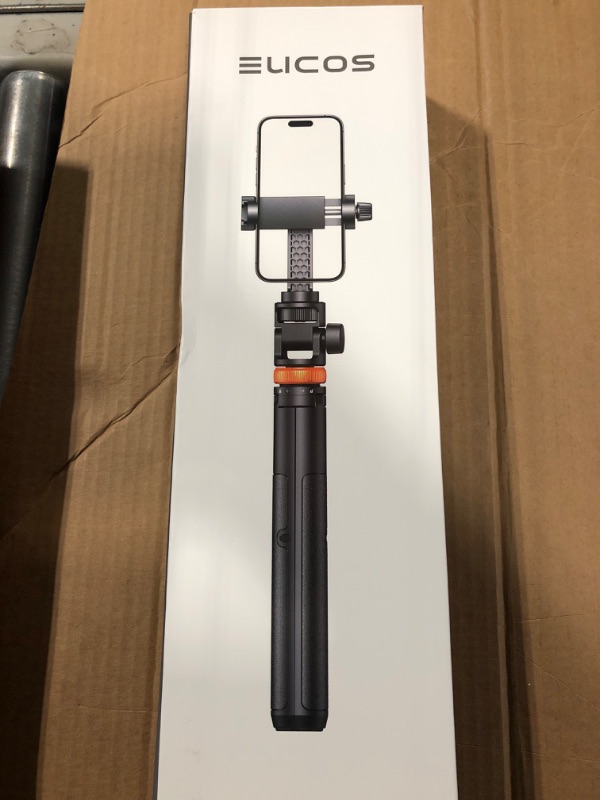 Photo 2 of ***MISSING REMOTE***   62" Phone Tripod, EUCOS Selfie Stick Tripod with Remote, Upgraded iPhone Tripod Stand & Travel Tripod, Solidest Cell Phone Tripod Compatible with iPhone 14/13/12 Pro Max/Samsung/GoPro/DJI