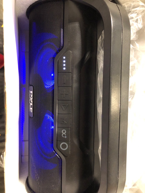 Photo 1 of Pyle Wireless Portable Bluetooth Boombox Speaker - 500W 2.0CH Rechargeable Boom Box Speaker Portable Barrel Loud Stereo System with AUX Input/USB/SD/Fm Radio, 3" Subwoofer, Voice Control - PBMWP185 BoomBox  2.0