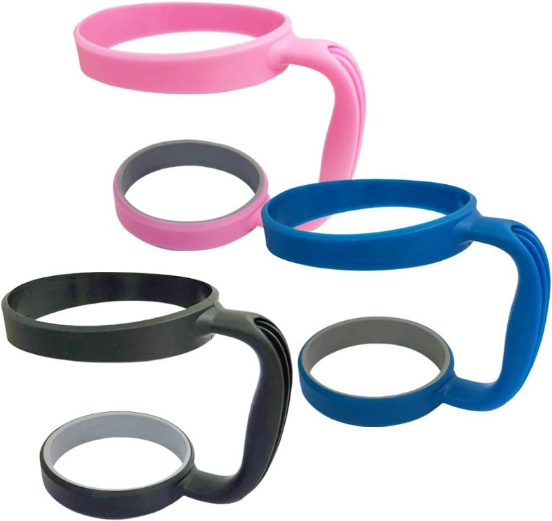 Photo 1 of 5 Pack 30oz Tumbler Handles, DanziX Mug Handle or Cup Holder Replacement- Black, Pink,Blue