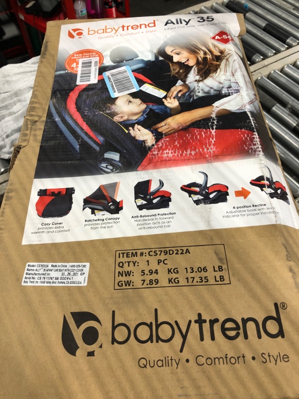 Photo 2 of Baby Trend 35 Infant Car Seat Mars Red