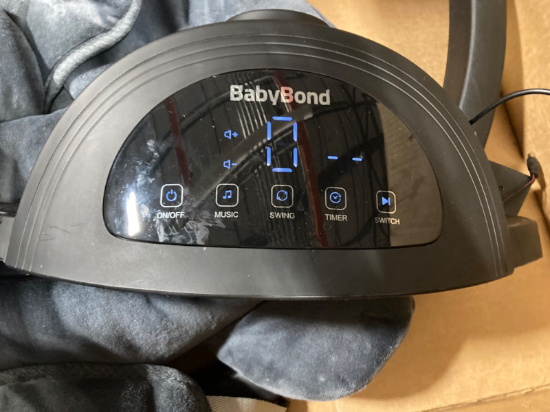 Photo 1 of Baby Swings for Infants, BabyBond Bluetooth Infant Swing with Music Speaker with 3 Seat Positions, 5 Point Harness Belt, 5 Speeds and Remote Control - Portable Baby Swing for Indoor and Outdoor Baby Swing with mosquito nets