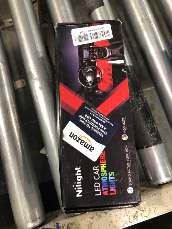 Photo 1 of Car Interior Ambient Lights,18 in 1 128 Colorful LED Acrylic Fiber Optic Strip,Universal Multiple Modes Decoration Atmosphere with Music Sync Rhythm,APP Control,RGB Neon Lighting for All Cars 18 in 1 Colorful Kit