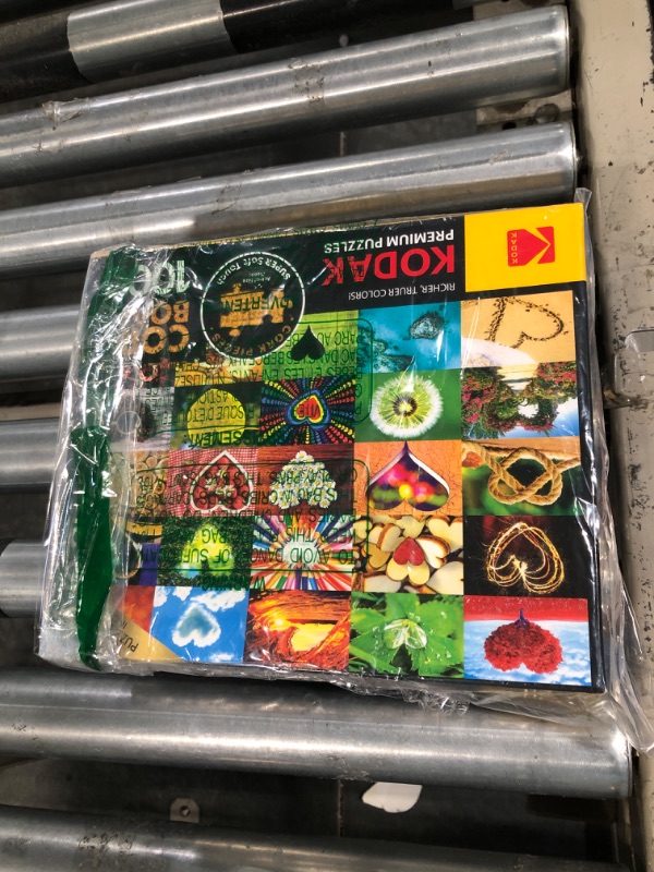 Photo 1 of Kodak 1000 Piece Jigsaw Puzzle Set - I Love Donuts and Rainbow Superfoods