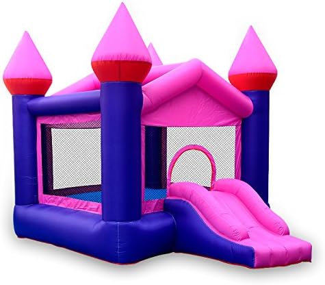 Photo 1 of Inflatable Pink Bounce Castle House Kids Party Bouncy House with Commercial Grade Air Blower Included