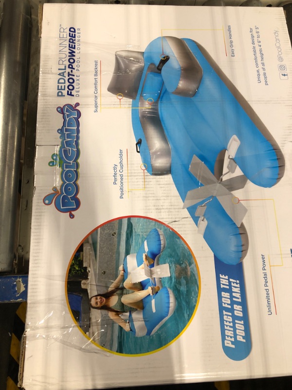Photo 1 of Poolcandy Inflatable Pedal Runner. The Best Way to Exercise & Have Fun in The Pool. Plus Includes a Drink Holder.
