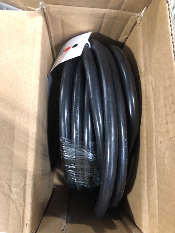 Photo 1 of 25 AMP 25ft Welder Extension Cord Outdoor with LED Indicator, 12 Gauge NEMA 6-50 Heavy Duty Welding Cord 3 Prong, 250V 12AWG SJTW Black, ETL