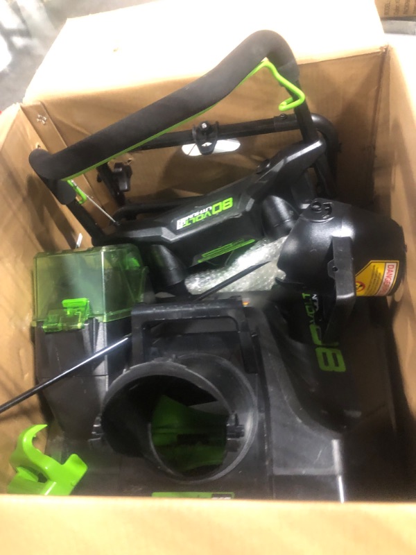 Photo 2 of **parts only** Greenworks Pro 80V 20-Inch Snow Blower with 2Ah Battery and Charger 2Ah Battery and Charger 20" Blower