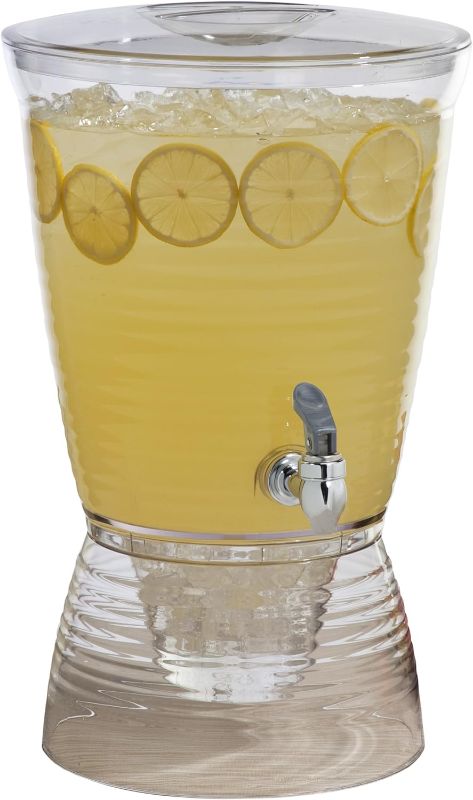 Photo 1 of CreativeWare Bark Beverage Dispenser, 2.5 Gallon, Clear