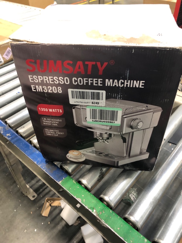 Photo 2 of ***brand new***SUMSATY Espresso Machine, Stainless Steel Espresso Machine with Milk Frother for Latte, Cappuccino, Machiato,for Home Espresso Maker, 1.8L Water Tank, 20 Bar