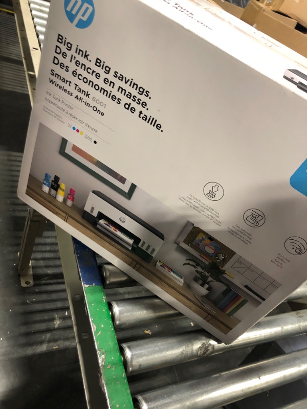 Photo 2 of ***brand new***HP Smart -Tank 6001 Wireless All-in-One Cartridge-free Ink Printer, up to 2 years of ink included, mobile print, scan, copy (2H0B9A)