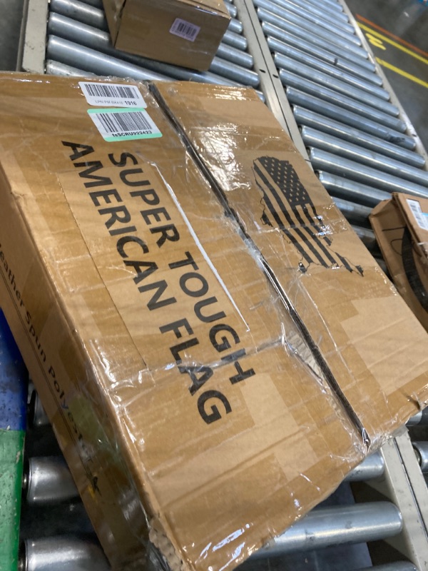 Photo 1 of American Flag 15x25 ft Deluxe Super Tough Series, Heavy Duty Spun Polyester, All Weather Giant US Flag USA High Wind, Embroidered Stars Sewn Stripes, Extra Large United States Flags Outdoor Outside 15 by 25 foot